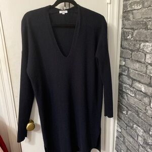 Great quality Rails long cashmere and wool black sweater/dress